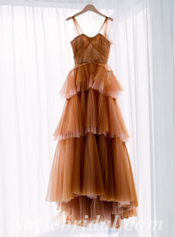 Elegant Tulle Off Shoulder Sleeveless A-Line Long Prom Dress nv1181