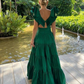 A-Line Long Green Prom Dresses nv1182