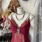 Red Retro Fashion Sexy Spaghetti Straps Exquisite Lace Mermaid Slim Prom Dress Long Party Dress Prom Dress Evening Gown nv3853