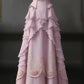 Rosa Vintage Sweetheart Ballkleid Partykleid Langes Satin Stufen Ballkleid Abendkleid nv3777