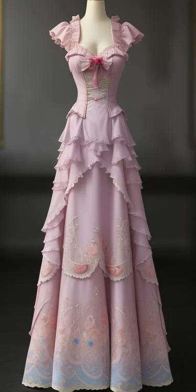 Rosa Vintage Sweetheart Ballkleid Partykleid Langes Satin Stufen Ballkleid Abendkleid nv3777