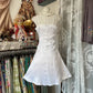 White A-line Retro Short Homecoming Dress Birthday Dress nv4296