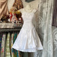 White A-line Retro Short Homecoming Dress Birthday Dress nv4296