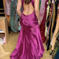 Sage Green/Pink Vintage V Neck Beaded Spaghetti Strap Backless Long Mermaid Ball Gown Evening Dress Formal Party Dress nv3599