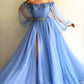 Blue/Green New Fashion Evening Dress Prom Gown nv75