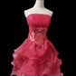 Pink Fashion Exquisite Gem Beaded Short satin Tulle Homecoming Dress Prom Dress Evening Dress Party Dress Ball Gown nv3914