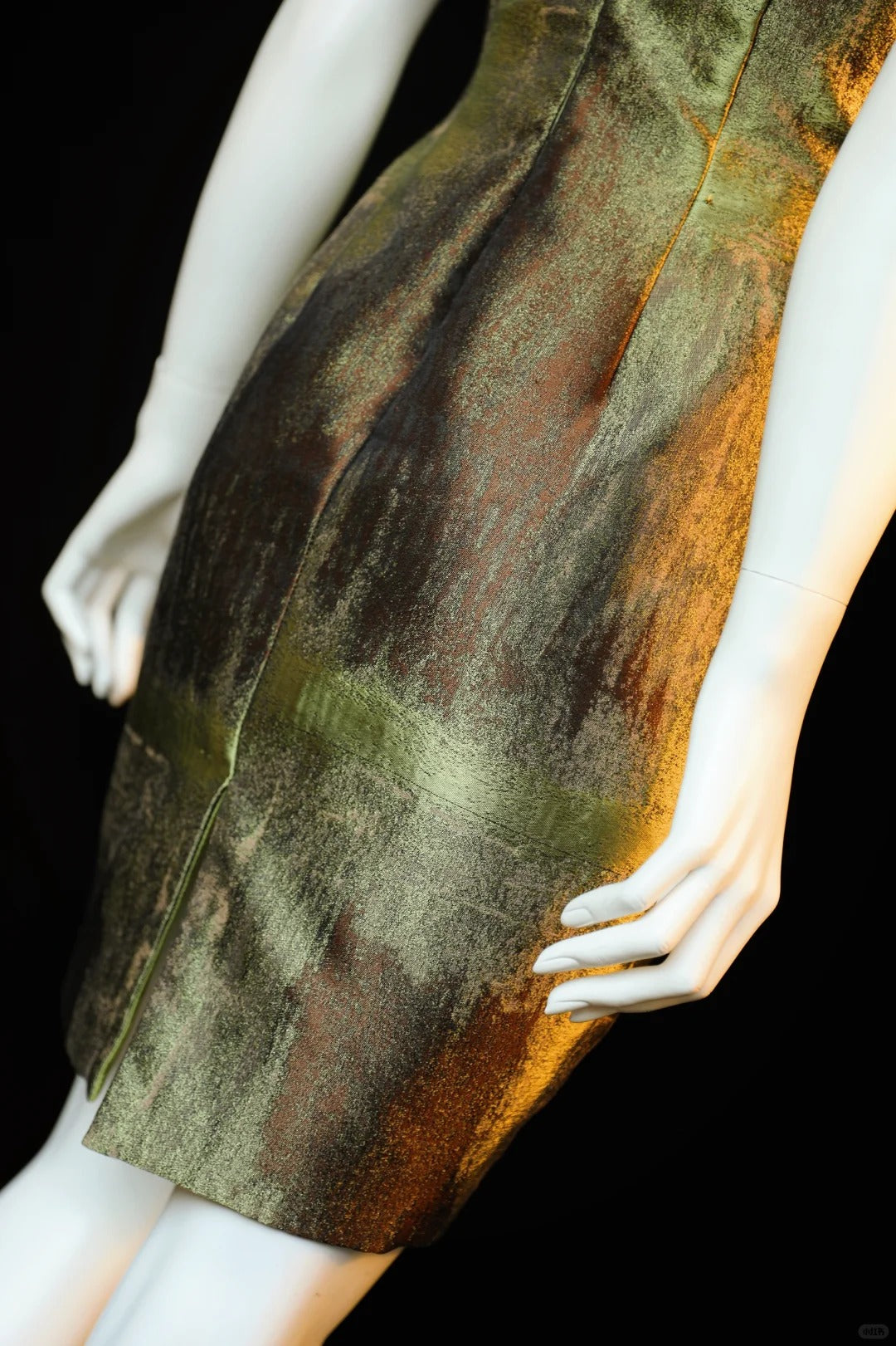 Robe de soirée courte en satin vert mousse avec perles, robe d'anniversaire nv5141