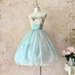 Blue Sweet Delicate Beaded Short Tulle Exquisite Lace Homecoming Dress Prom Dress Evening Dress Birthday/Wedding Party Dress nv4102