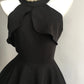 Charming black simple vintage chiffon short homecoming dress prom dress nv5437
