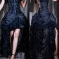 Black Lace Corset Long Chiffon Prom Dress Evening Dress Party Dress nv5132