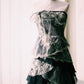 Vintage exquisite lace long tulle formal dress NV6610