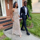 Luxury Strapless Lace Beaded Long Ball Gown Formal Evening Dress nv1801