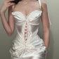 Weißes Vintage elegantes langes Mode Geburtstagspartykleid Ballkleid Abendkleid nv4773