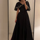 White/Green/Black simple elegant cape style embroidered long Prom Dress evening dress party dress nv2421