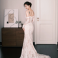 Lace Mermaid Wedding Dress Sweetheart Strapless Bridal Gown  NV7265