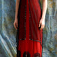NiceVestidos – Burgunderrotes, exquisites, perlenbesetztes, langes, elegantes Retro-Abendkleid NV5886