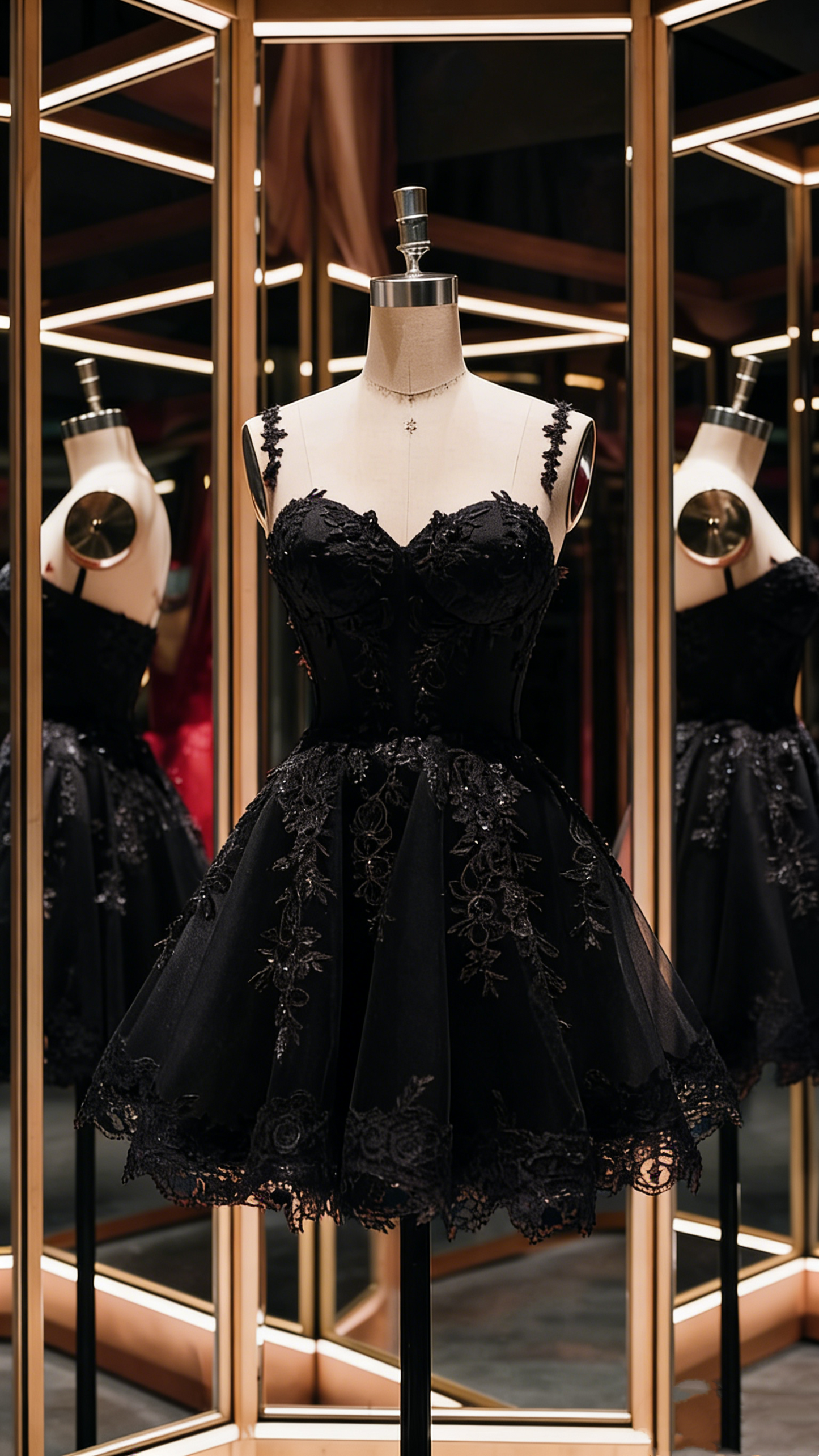 Red Lace Appliqué Spaghetti Strap Short Tulle Back-To-School Dress/Birthday Party Dress Nv4932