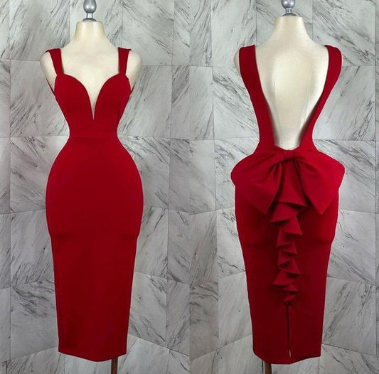 Red V-neck wide straps stylish elegant long ball gown evening dress party dress nv3160