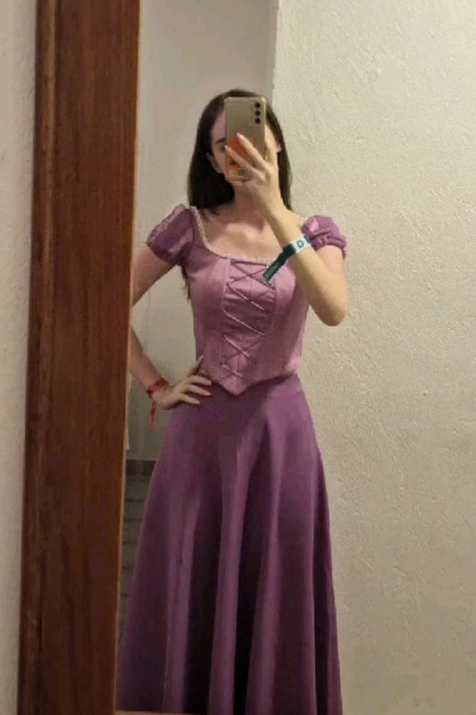 NiceVestidos--Purple long hair princess costume dress 💜 NV5750