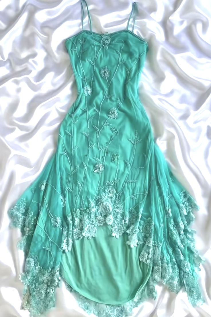 Blue Homecoming Dress Floral Delicate Beading Elegant Long Lace Chiffon Ball Gown Evening Gown Party Dress nv4609