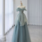 Robe de soirée longue en tulle bleu à paillettes brillantes nv2912