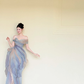 Off Shoulder Watercolor Ombre Ruffle Tulle Prom Gown  NV7417