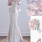 Silver pink fashion exquisite beaded sequins long prom dress evening dress party dress nv4725