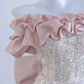 Pink Sparkling Long Sequined Prom Dress nv4970