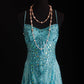 NiceVestidos--blingbling Elegant Fairy Like Turquoise Beaded Prom Dress NV5789