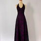 NiceVestidos--Dark Purple Vintage Exquisite Floral Long Chiffon Prom Dress Homecoming Dress Fairy Dress Nv5588