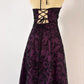 NiceVestidos--Dark Purple Vintage Exquisite Floral Long Chiffon Prom Dress Homecoming Dress Fairy Dress Nv5588