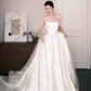 Strapless Satin A-Line Ballgown Wedding Dress Bridal Gown  NV7264