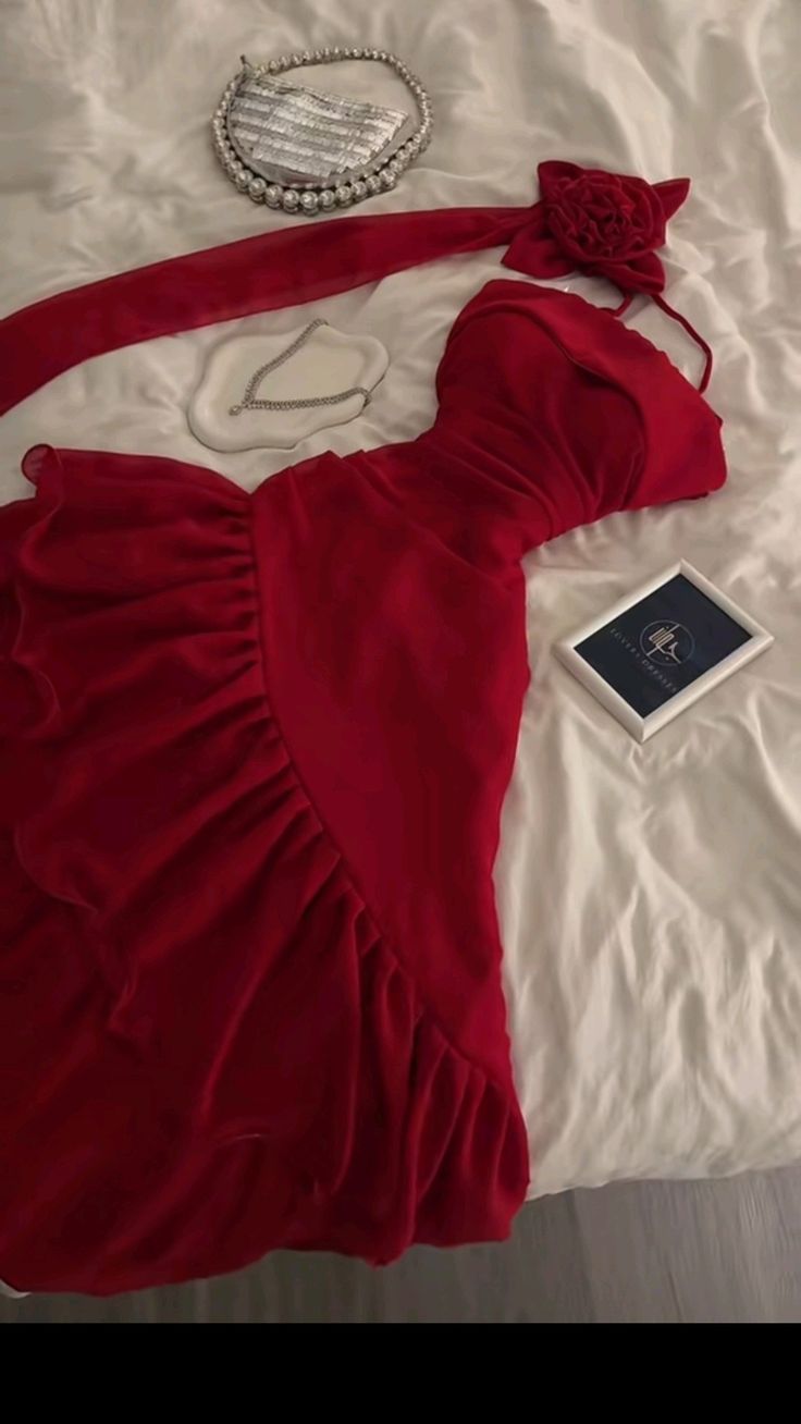 Red Fashion Elegant Floral Long chiffon Ruffle Ball Gown Evening Dress Party Dress nv3550