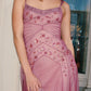 NiceVestidos--Pink beaded mid-length homecoming dress prom dress NV5692