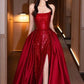 Robe de soirée sirène rouge à épaules dénudées et paillettes, ligne A, longue fente, robe de bal, robe de soirée nv2515