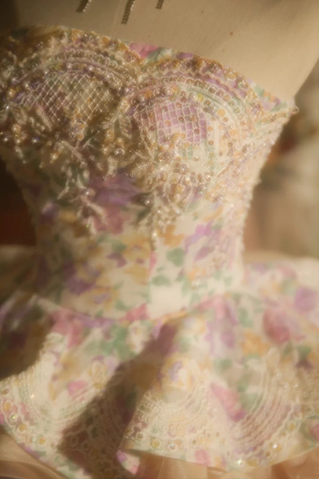 NiceVestidos – Vintage-Kleid, Prinzessinnenkleid, Blumenmuster, exquisiter Tüll mit Perlen, 16-jähriges Kleid NV5856