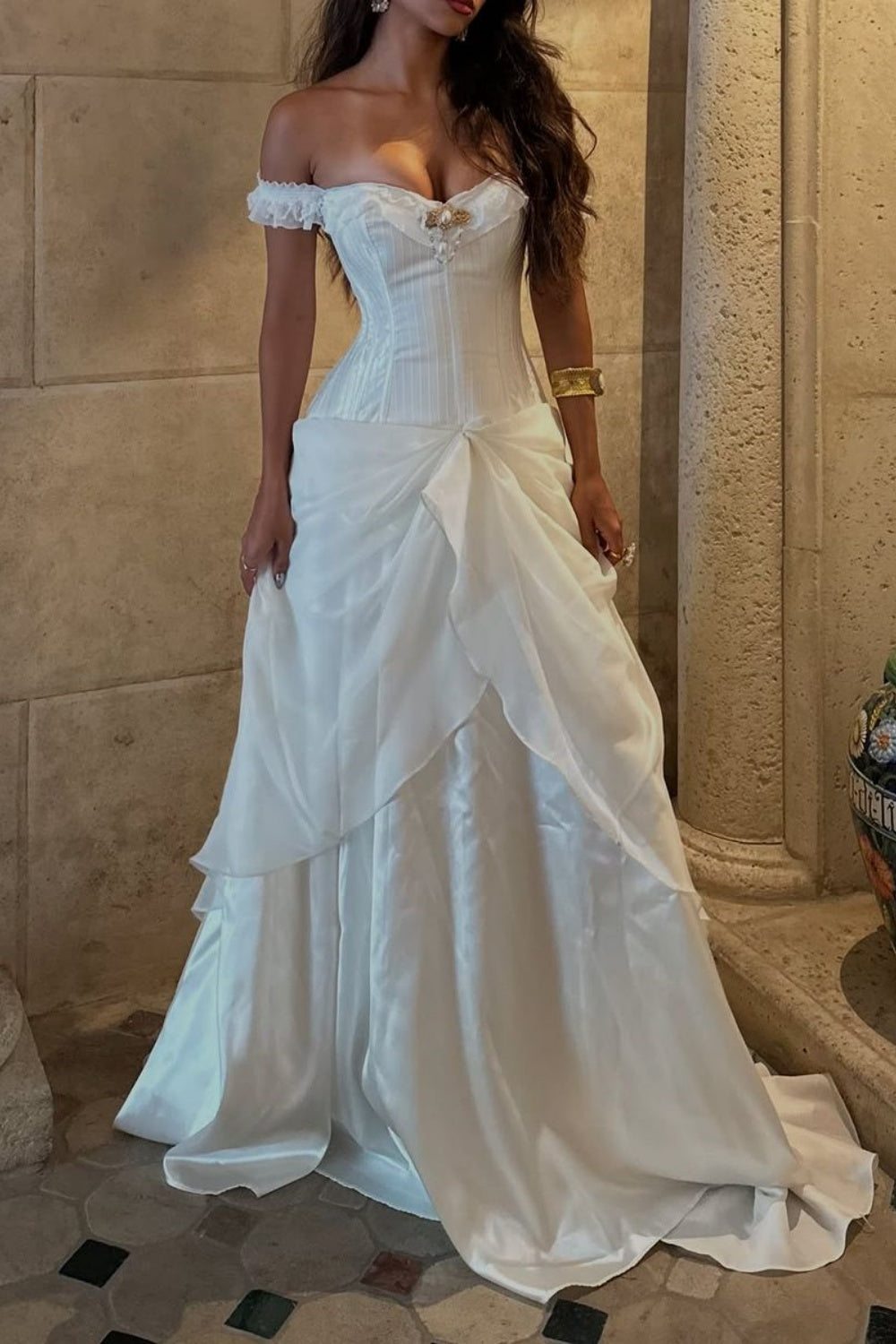 Robe de bal longue noire style rétro NiceVestidos NV6113