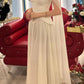 NiceVestidos--White Stylish Elegant Simple Long Tulle Prom Dress NV5851