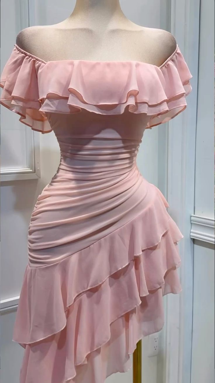 NiceVestidos--oyal blue gathered ruffle mini dress NV5747