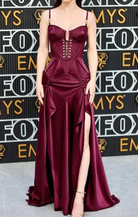 Cherry satin retro fashion corset long satin ball gown evening dress party dress sexy and elegant nv5062