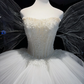 White Fairy Short Tulle Formal Gown Pearl Beaded Corset With Sparkly Wings  NV6952