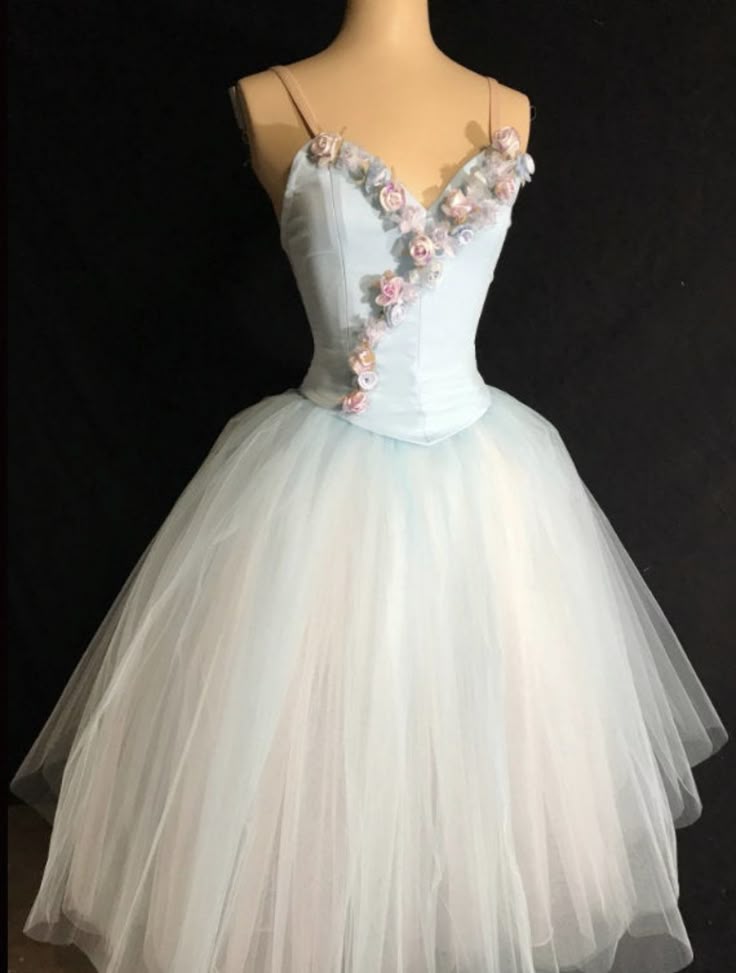 Blaues geblümtes Homecoming-Kleid, kurzes Tüll-Feen-Ballkleid, Abendkleid, Ballkleid, NV4456