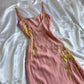 NiceVestidos--Light Pink Exquisite Floral Long Chiffon Prom Dress Fairy Dress Nv5581