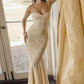 Light Yellow Lace Tulle Elegant Mermaid Sleeveless Off-shoulder Dress Ball Gown Evening Dress nv1892
