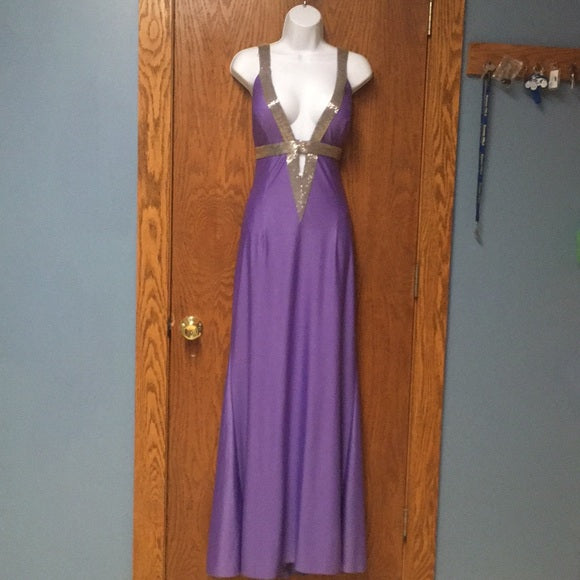 Purple vintage fashion V-neck cross straps long satin elegant prom dress, evening dress, party dress nv3710