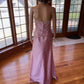 Pink Gorgeous Exquisite Beading Long Taffeta Ball Gown Evening Dress Party Dress nv3659