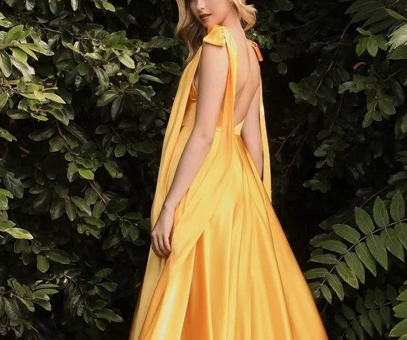 Pink/Yellow Fashion Elegant Off Shoulder Sleeveless A-Line Long Satin Ball Gown Evening Dress Birthday Party Dress Prom Dress Graduation Dress Bridesmaid Dress nv4006