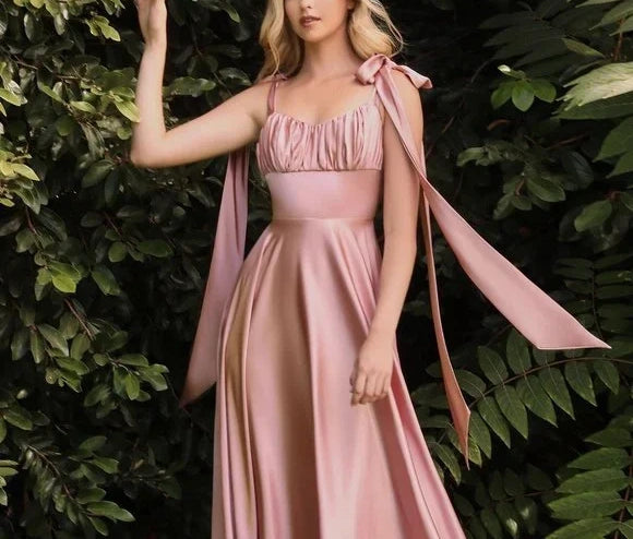 Pink/Yellow Fashion Elegant Off Shoulder Sleeveless A-Line Long Satin Ball Gown Evening Dress Birthday Party Dress Prom Dress Graduation Dress Bridesmaid Dress nv4006