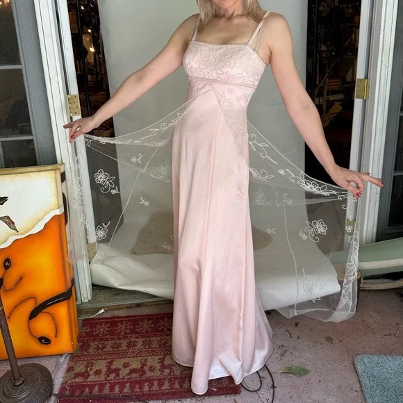 Robe de soirée longue en satin et tulle, rose brillant, à la mode, avec perles exquises, robe de bal, robe de soirée, robe de bal, nv3750