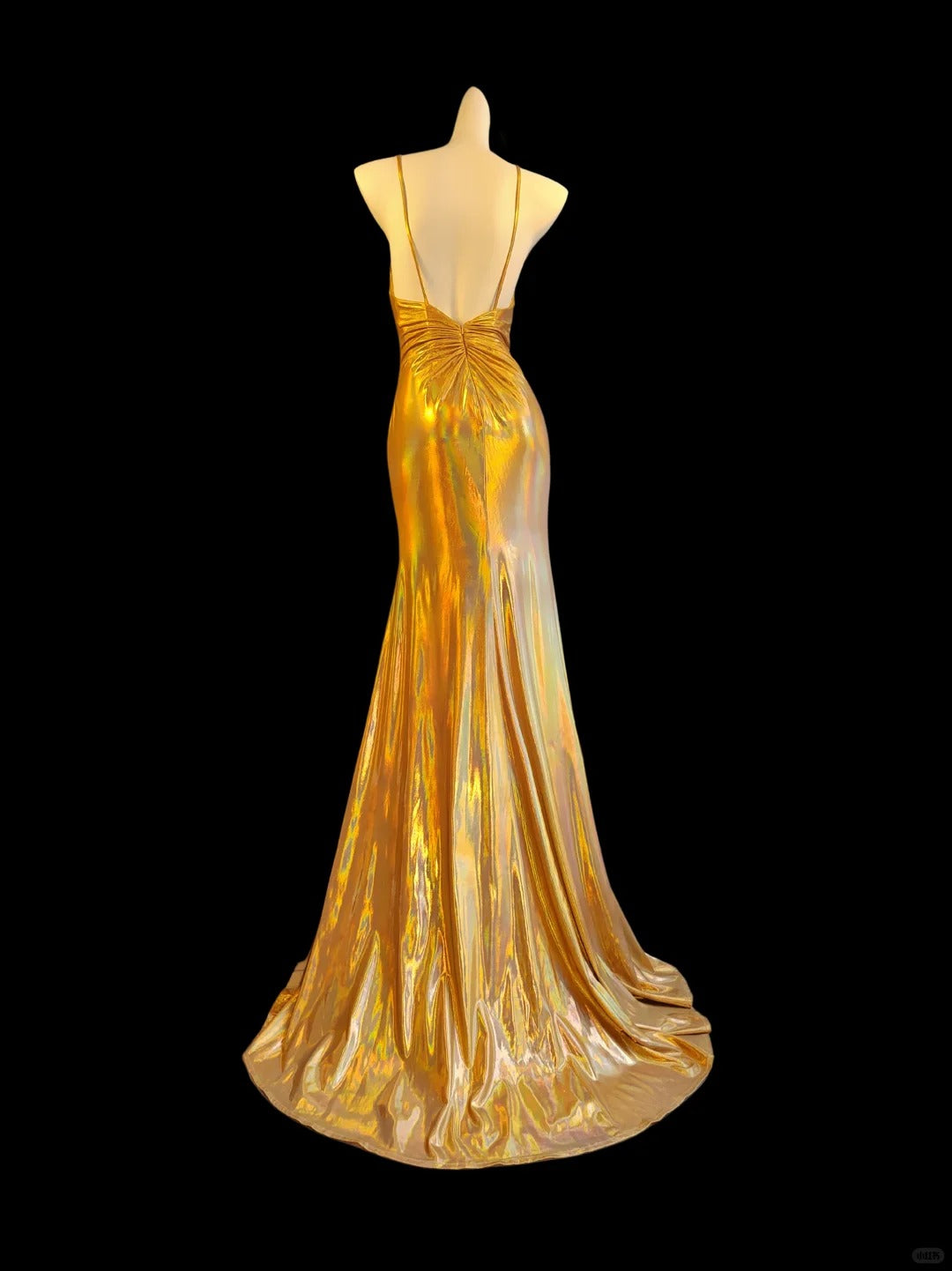 Robe de soirée longue en satin, élégante et vintage, avec bretelles spaghetti fendues, sexy, nv5233